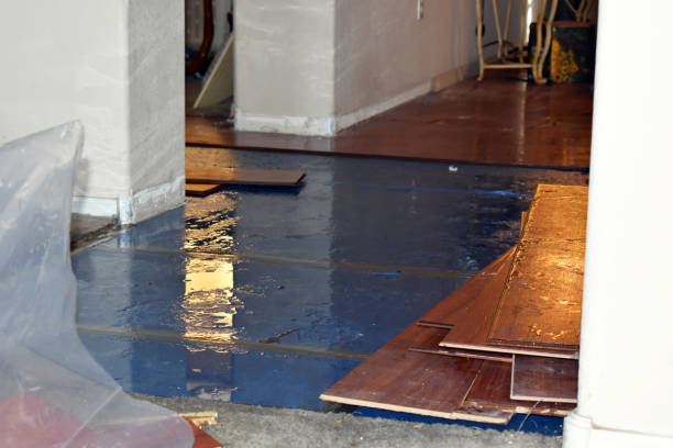 Professional Flood Damage Restoration technician working in Aptos, CA